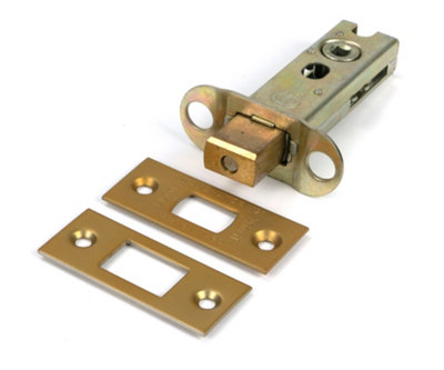 From The Anvil Satin Brass 3" Heavy Duty Tubular Deadbolt from B&Q