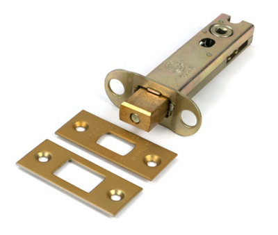 From The Anvil Satin Brass 4" Heavy Duty Tubular Deadbolt from B&Q