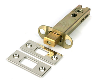 From The Anvil Polished Nickel 4" Heavy Duty Tubular Deadbolt from B&Q