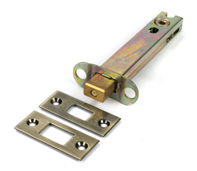 From The Anvil Aged Brass 5" Heavy Duty Tubular Deadbolt from B&Q