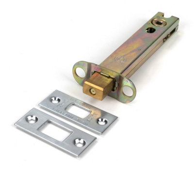 From The Anvil Satin Chrome 5" Heavy Duty Tubular Deadbolt from B&Q