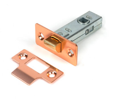 From The Anvil Polished Bronze 2 1/2" Tubular Mortice Latch from B&Q