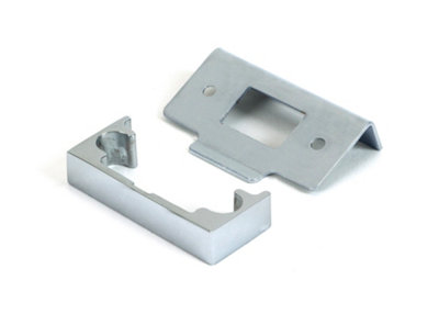 From The Anvil Polished Chrome  1/2" Rebate Kit For Tubular Mortice Latch from B&Q