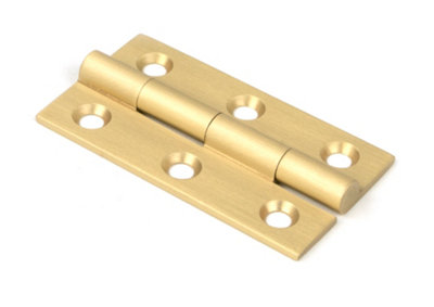 From the Anvil Satin Brass 2" Butt Hinge (Pair) from B&Q