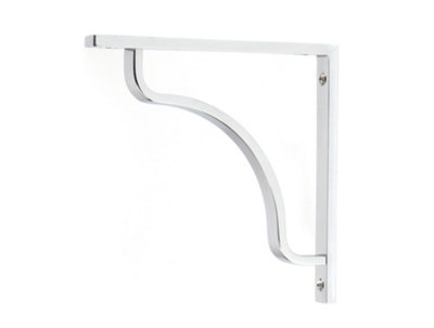 From the Anvil Polished Chrome Abingdon Shelf Bracket (150mm X 150mm) from B&Q