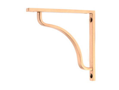 From the Anvil Polished Bronze Abingdon Shelf Bracket (150mm X 150mm) from B&Q