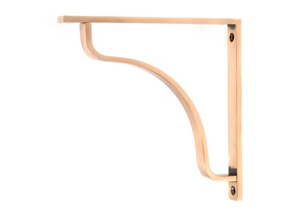 From the Anvil Polished Bronze Abingdon Shelf Bracket (200mm X 200mm) from B&Q