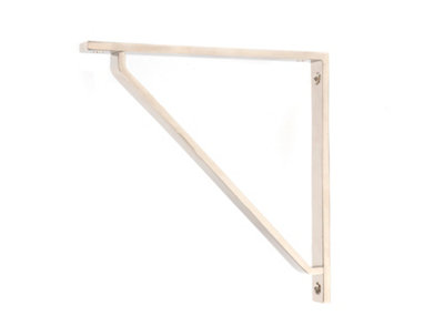 From the Anvil Polished Nickel Barton Shelf Bracket (200mm X 200mm) from B&Q