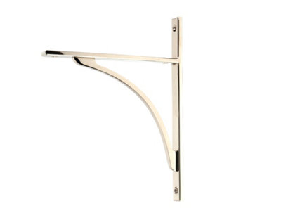 From the Anvil Polished Nickel Apperley Shelf Bracket (260mm X 200mm) from B&Q