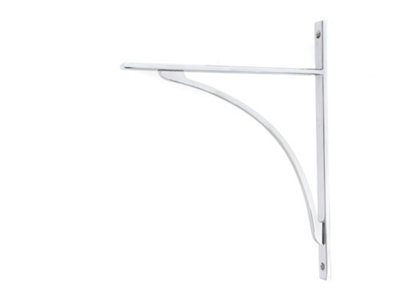 From the Anvil Polished Chrome Apperley Shelf Bracket (314mm X 250mm) from B&Q