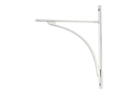 From the Anvil Satin Chrome Apperley Shelf Bracket (314mm X 250mm) from B&Q