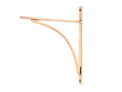 From the Anvil Polished Bronze Apperley Shelf Bracket (314mm X 250mm) from B&Q