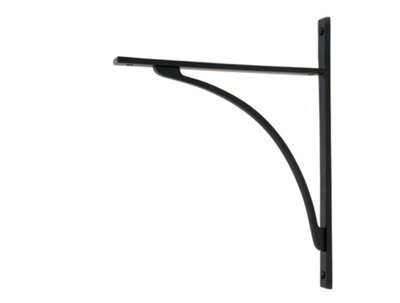 From the Anvil Matt Black Apperley Shelf Bracket (314mm X 250mm) from B&Q