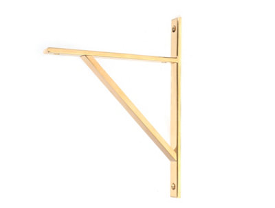 From the Anvil Polished Brass Chalfont Shelf Bracket (260mm X 200mm) from B&Q