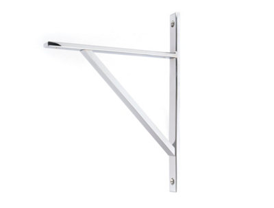 B&Q -  Polished Chrome Chalfont Shelf Bracket (260mm X 200mm)