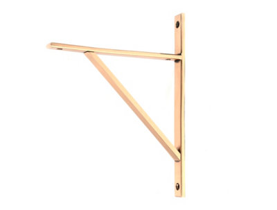 From the Anvil Polished Bronze Chalfont Shelf Bracket (260mm X 200mm) from B&Q