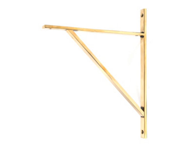 From the Anvil Aged Brass Chalfont Shelf Bracket (314mm X 250mm) from B&Q