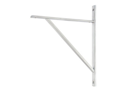 From the Anvil Satin Chrome Chalfont Shelf Bracket (314mm X 250mm) from B&Q