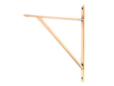 From the Anvil Polished Bronze Chalfont Shelf Bracket (314mm X 250mm) from B&Q