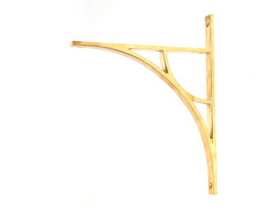 B&Q -  Polished Brass Tyne Shelf Bracket (314mm X 250mm)