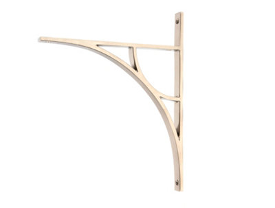 From the Anvil Polished Nickel Tyne Shelf Bracket (314mm X 250mm) from B&Q