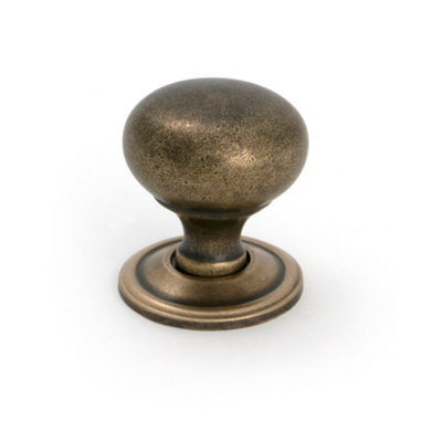 From The Anvil Burnished Brass Mushroom Cabinet Knob 32mm from B&Q