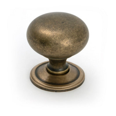 From The Anvil Burnished Brass Mushroom Cabinet Knob 38mm from B&Q
