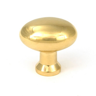 From The Anvil Polished Brass Moore Cabinet Knob38mm from B&Q