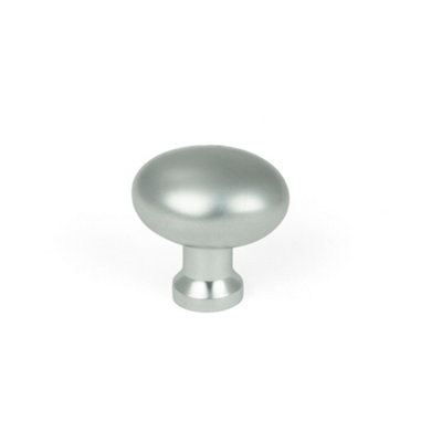 From The Anvil Satin Chrome Moore Cabinet Knob25mm from B&Q