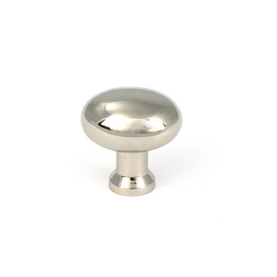 From The Anvil Polished Nickel Moore Cabinet Knob25mm from B&Q