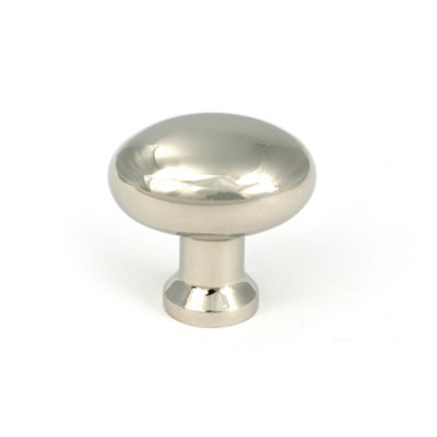 From The Anvil Polished Nickel Moore Cabinet Knob32mm from B&Q