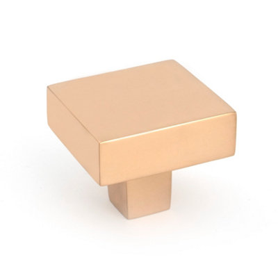 From The Anvil Polished Bronze Albers Cabinet Knob35mm from B&Q