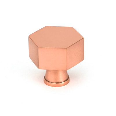 From The Anvil Polished Bronze Kahlo Cabinet Knob32mm from B&Q