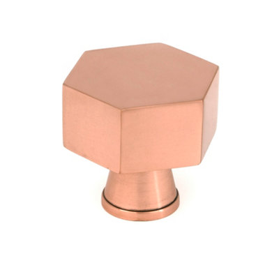 From The Anvil Polished Bronze Kahlo Cabinet Knob38mm from B&Q