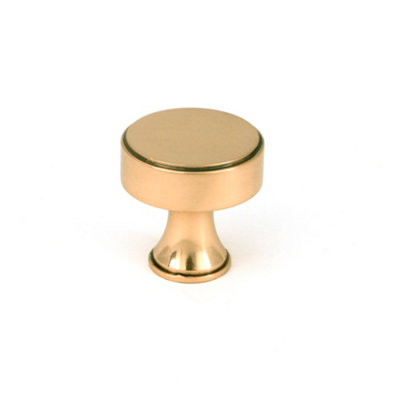 From The Anvil Polished Bronze Scully Cabinet Knob25mm from B&Q