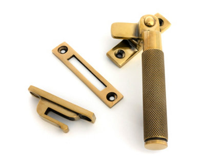 B&Q -  Aged Brass Locking Brompton FastenerRh