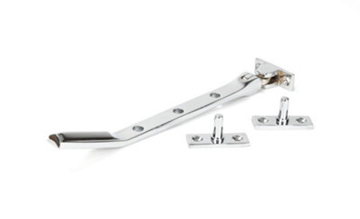 From The Anvil Polished Chrome Art Deco 8" Stay from B&Q