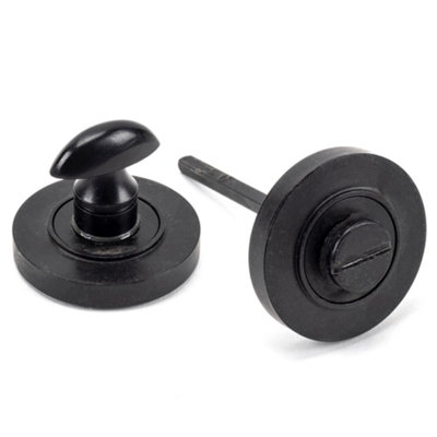 From The Anvil External Beeswax Round Thumbturn Set (Plain) from B&Q