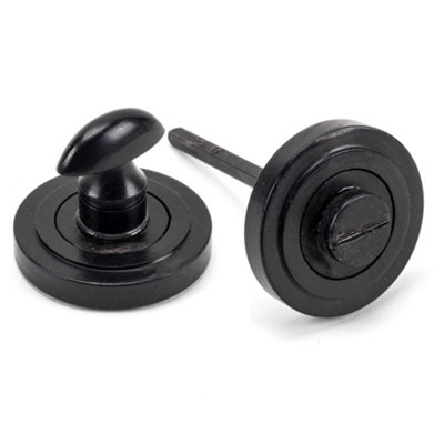 From The Anvil External Beeswax Round Thumbturn Set (Art Deco) from B&Q