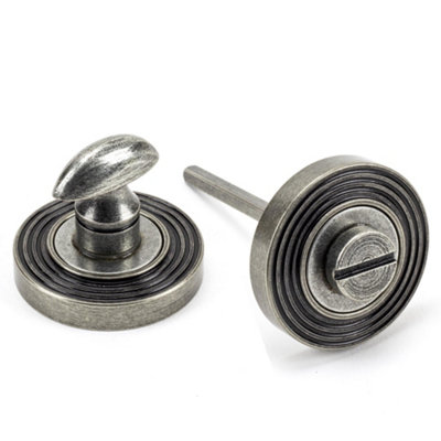 From The Anvil Pewter Round Thumbturn Set (Beehive) from B&Q