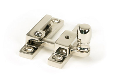 From The Anvil Polished Nickel Mushroom Quadrant FastenerNarrow from B&Q