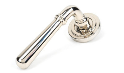 B&Q -  Polished Nickel Newbury Lever On Rose Set (Art Deco)