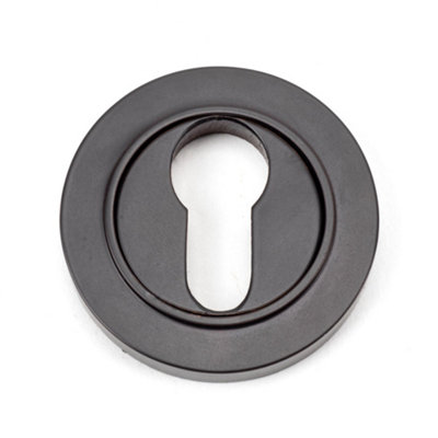 From The Anvil Aged Round Euro Escutcheon (Plain) Bronze