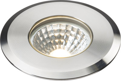 Luminosa Lighting Luminosa Led Stainless Steel Recessed Ground Light 3000K 230V Ip65 5W from B&Q