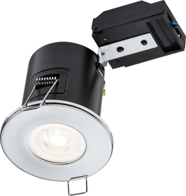 Luminosa Lighting Luminosa Fixed Gu10 Fire-Rated Downlight - Chrome 230V Ip20 35W