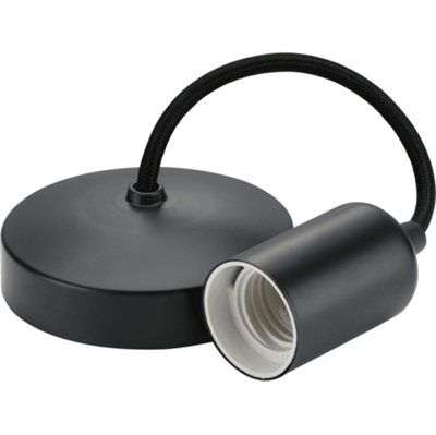 Knightsbridge 8270At 6" Contemporary Pendant Set In An Anthracite Finish from B&Q