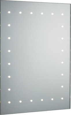 B&Q -  Luminosa 600 X 450mm Led Bathroom Mirror With DemisterShaver Socket And Motion Sensor 230V Ip44 14W
