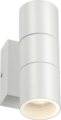 Luminosa Lighting Light/White Luminosa Ing Luminosa Gu10 Up And Down Wall With Photocell Sensor - 230V Ip54 2X20w Size 2