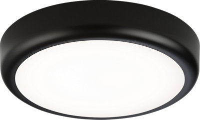 B&Q -  Luminosa Cct Adjustable Led Bulkhead C/w Black Trim 230V Ip65 9W