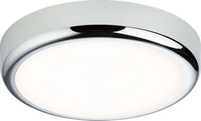 B&Q -  Luminosa Cct Adjustable Led Bulkhead C/w Chrome Trim 230V Ip65 9W